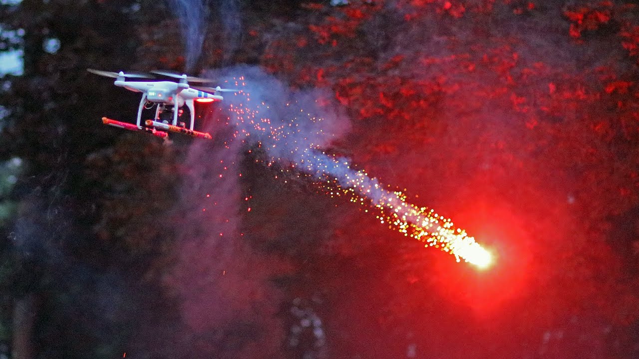 Drone fireworks fire guy roman candle shooting launch linkedin tumblr reddit email google twitter facebook