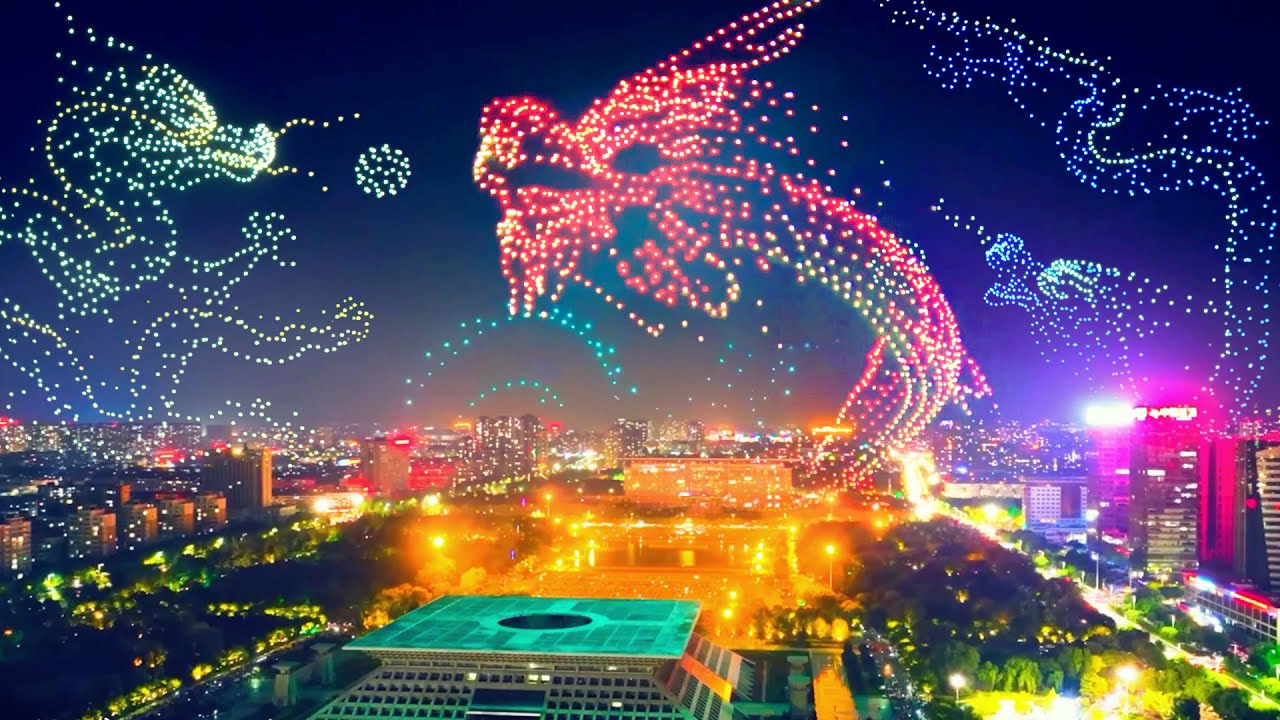 China new year drone show 2034